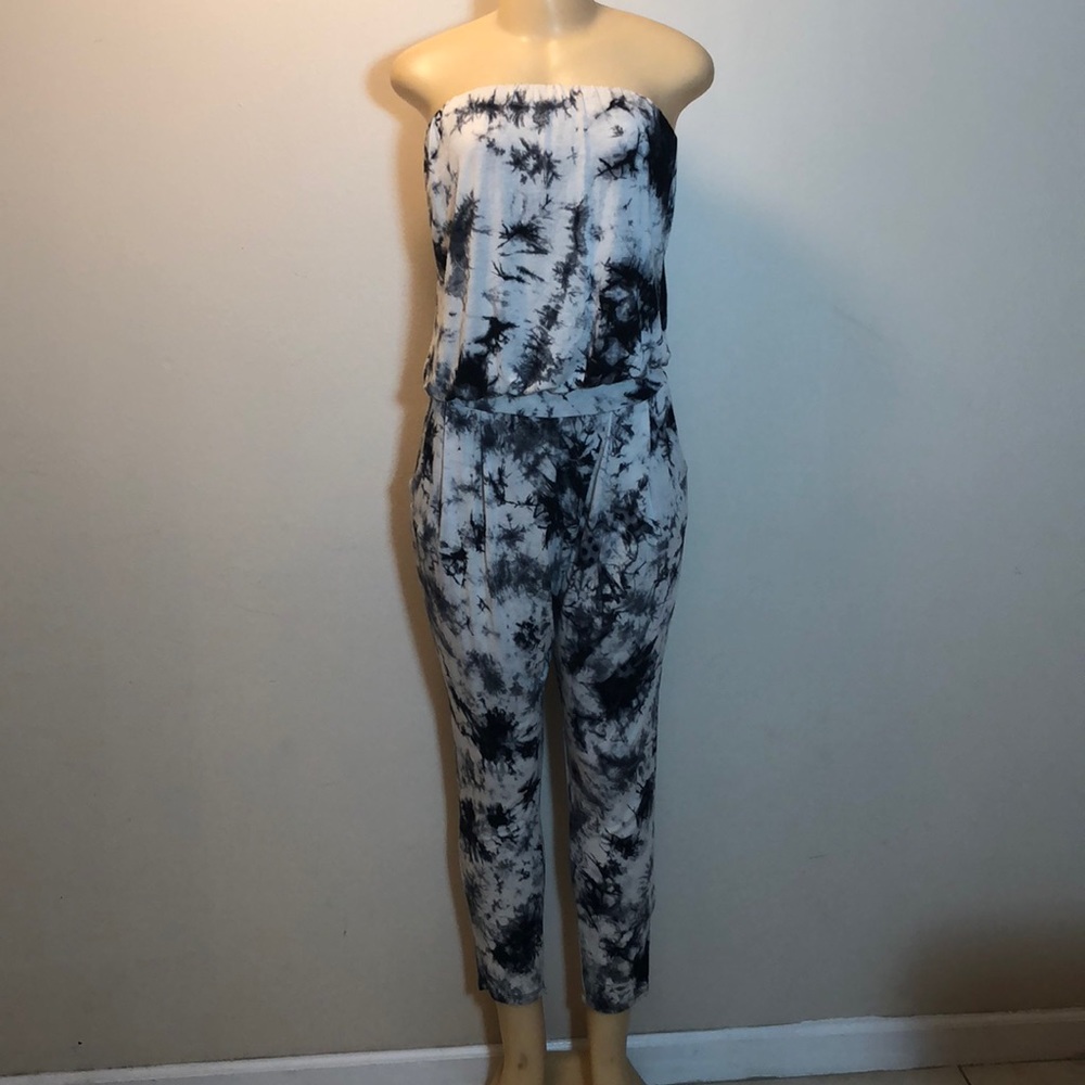 Black and white romper